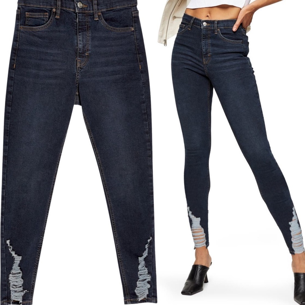 Top Jaime high waisted jeans. Vintage wash blue